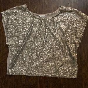 Sequin Short Sleeve Top - Sparkly for New Years!
